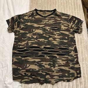 Rothco Men's Woodland Camo Short Sleeve Tee